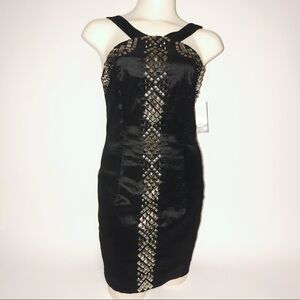 Jessica McClintock beautiful beaded mini dress NWT